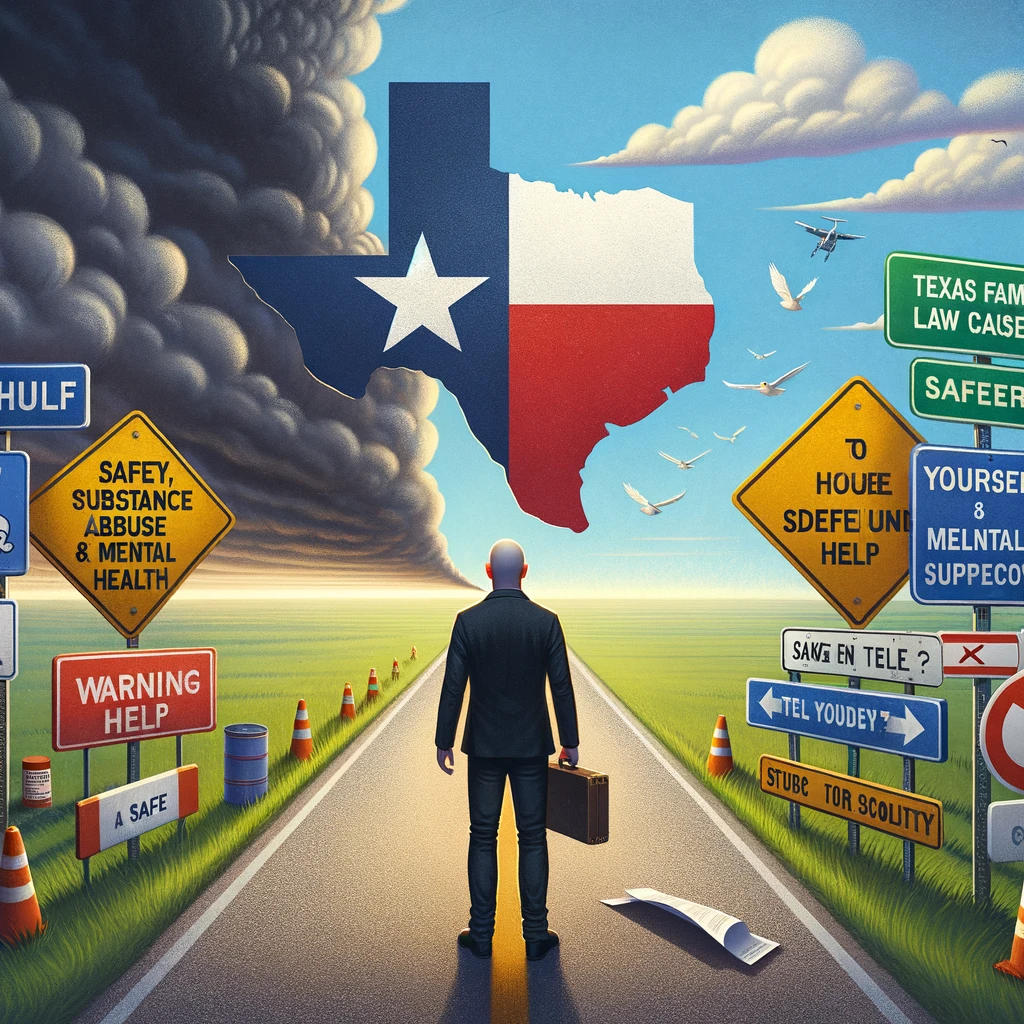 Safety, Substance Abuse and Mental Health Helping yourself through a Texas family law case