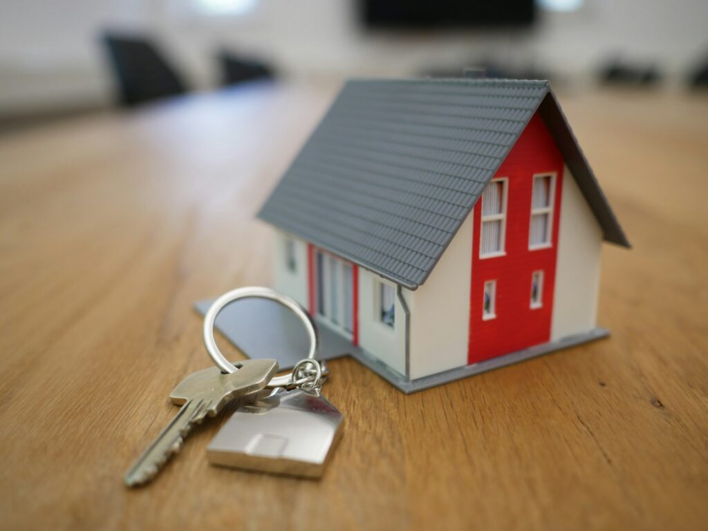 mini toy house and keys