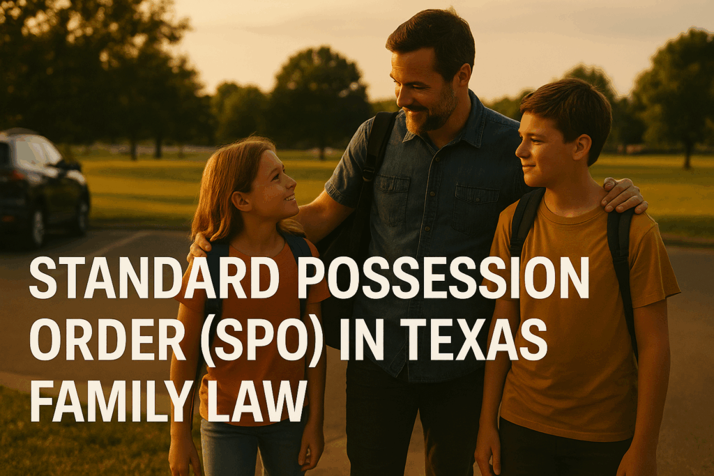 Standard Possession Order (SPO) in Texas family law.