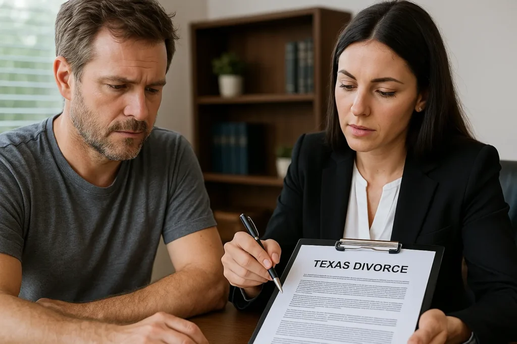 how to start Texas divorce process