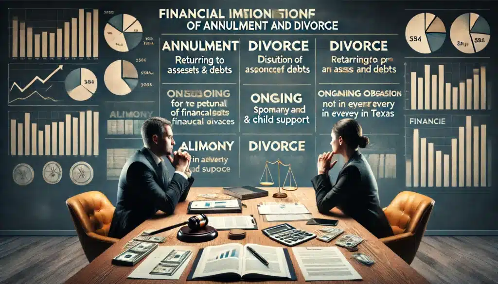 Financial Implications of Annulment and Divorce