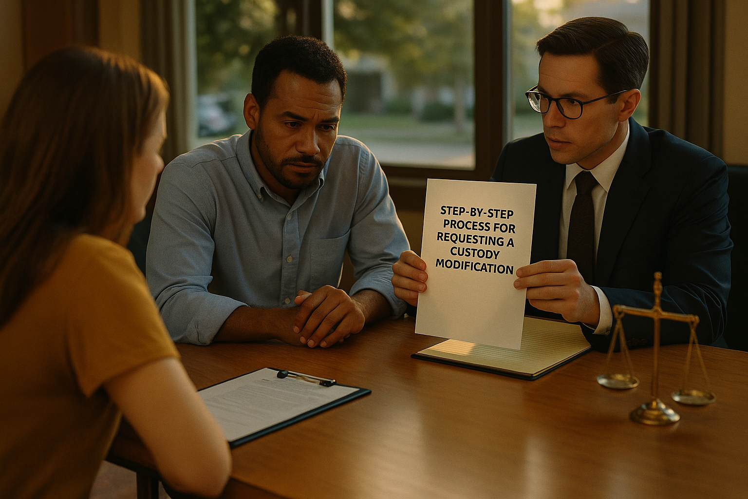 Step-by-step process for requesting a custody modification.