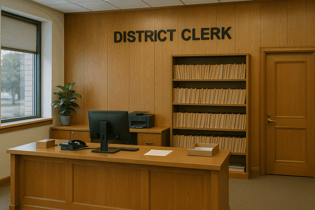 divorce records are held at the district clerk’s office