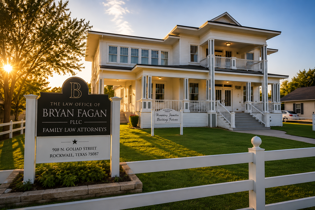 Law Office of Bryan Fagan Rockwall office serving contested divorce clients in Rockwall County, Texas