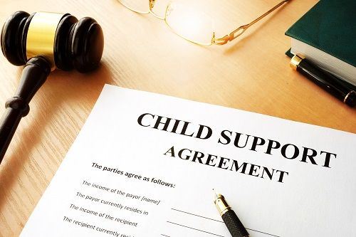 A sample agreement for child support.