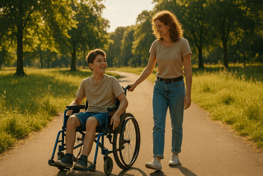 Special cases involving disabled children and adult support.