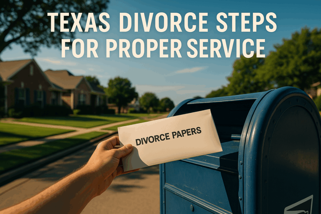 Texas Divorce Steps for Proper Service