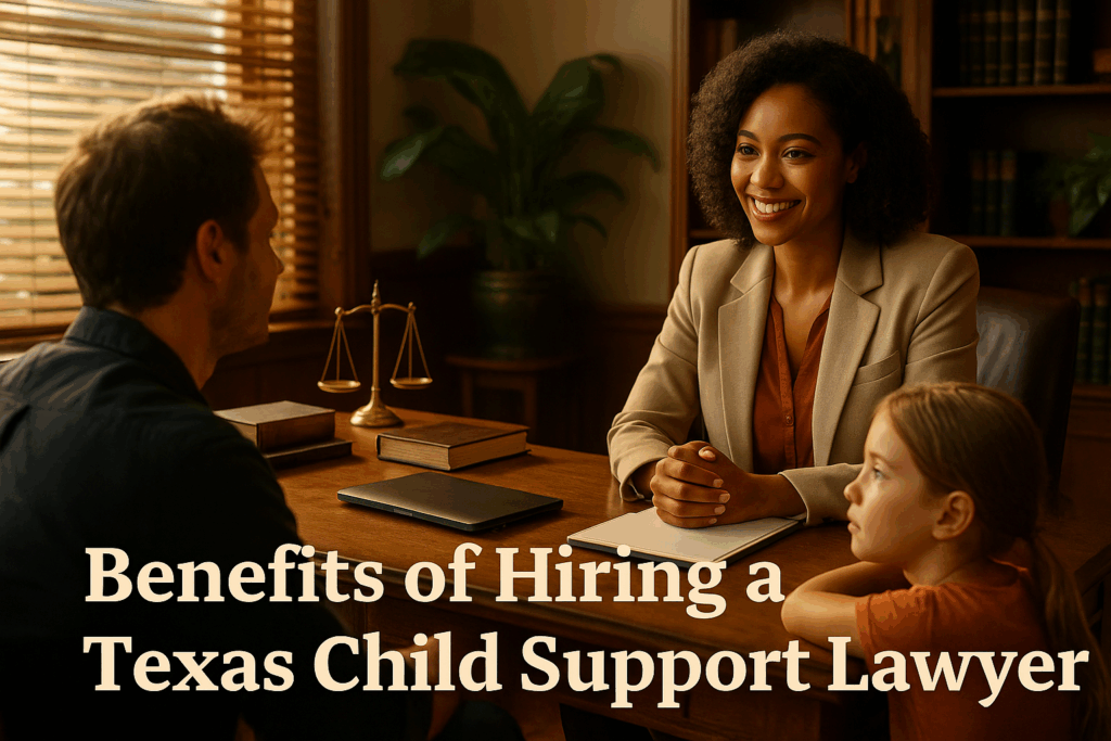 Benefits of hiring a Texas child support lawyer.