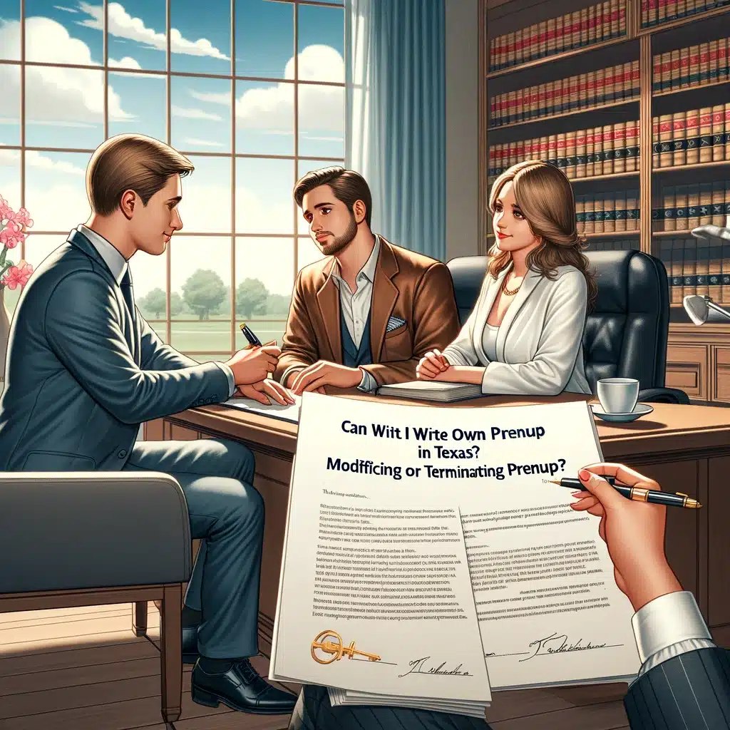 Can I Write My Own Prenup in Texas Modifying or Terminating Prenups 