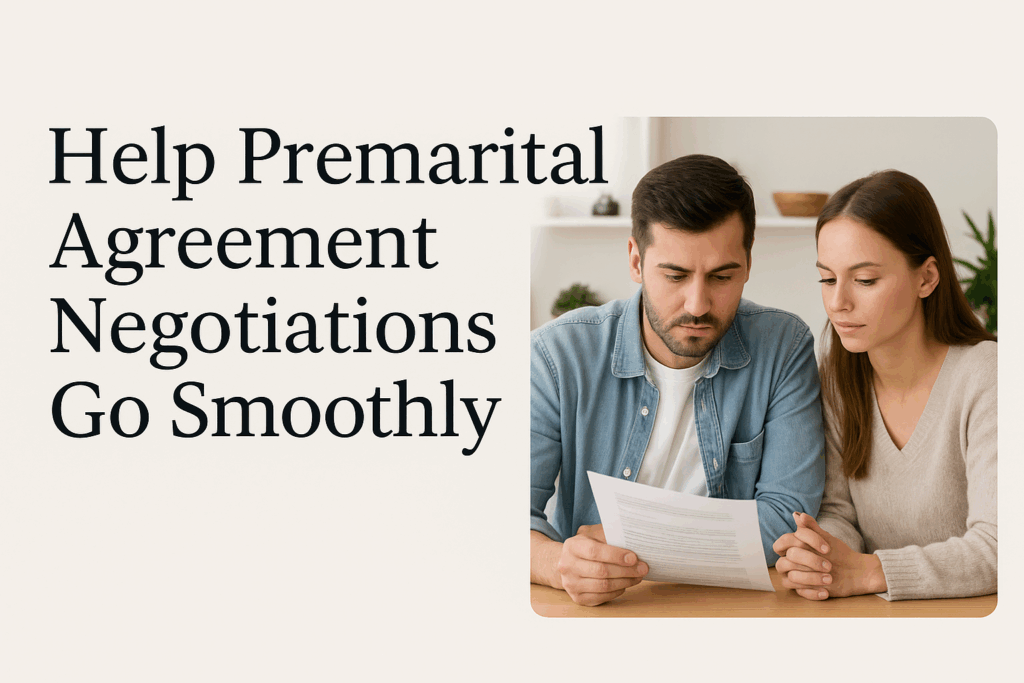 Help Premarital Agreement Negotiations Go Smoothly