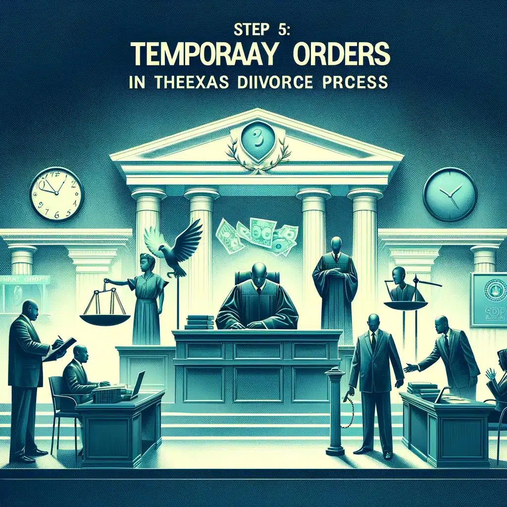 Step 5 Temporary Orders in the Texas Divorce Process The Role of Temporary Orders Hearings