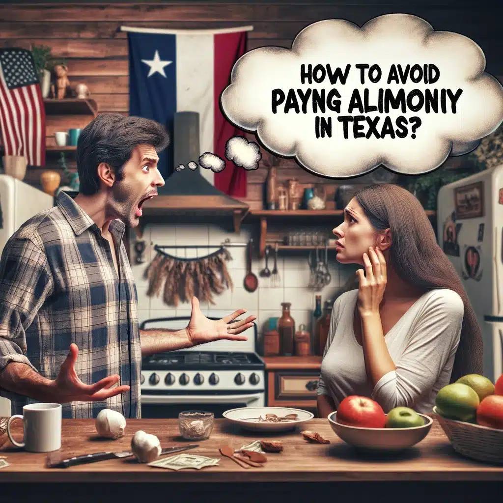 how to avoid paying alimony in texas