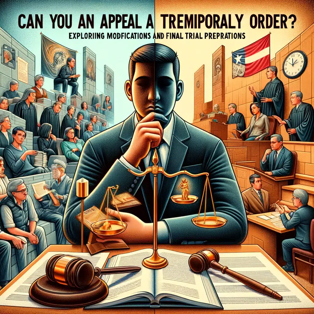Can You Appeal a Temporary Order? Exploring Modifications and Final Trial Preparations