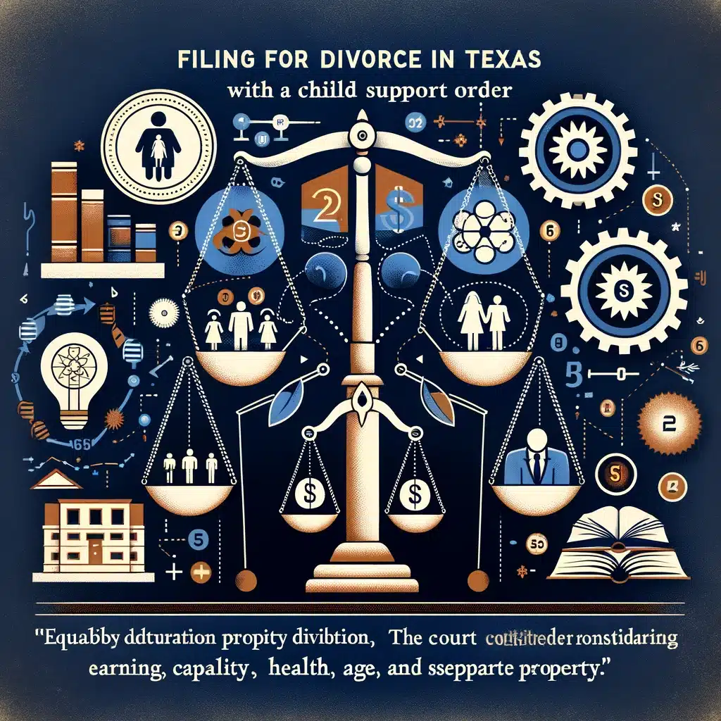 Filing for Divorce in Texas with a Child Support Order Understanding Equitable Distribution and Spousal Support