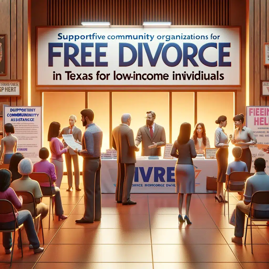Supportive Community Organizations for Free Divorce in Texas for Low-Income Individuals