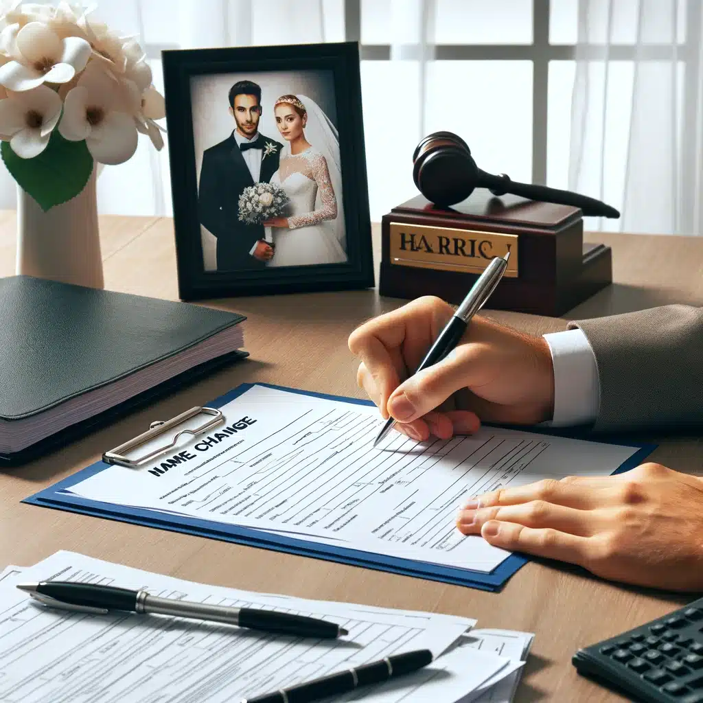 How can I change my name in Texas when I am getting Married or Divorced?