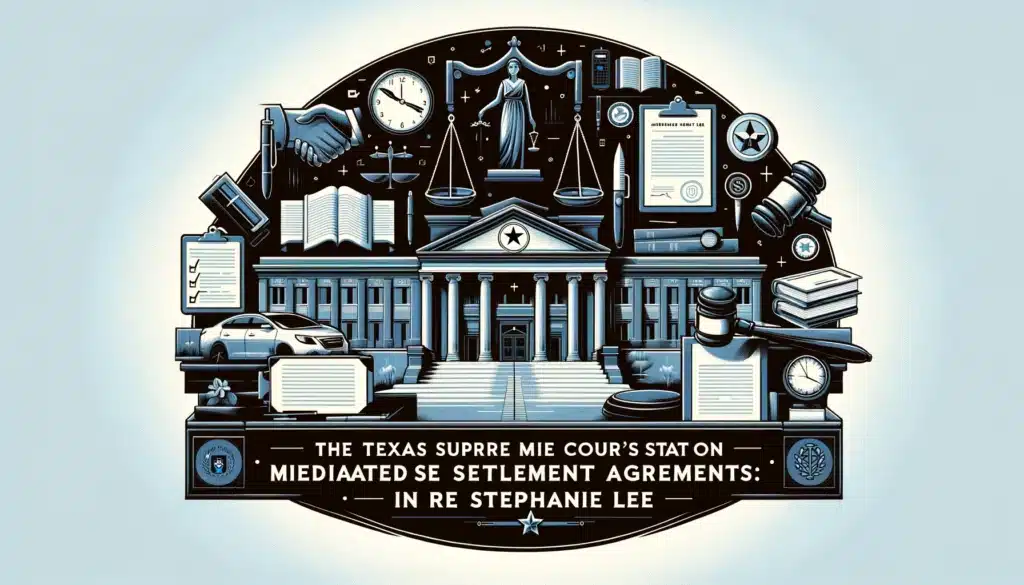 The Texas Supreme Court's Stance on Mediated Settlement Agreements Analysis of In re Stephanie Lee does a mediation agreement expire