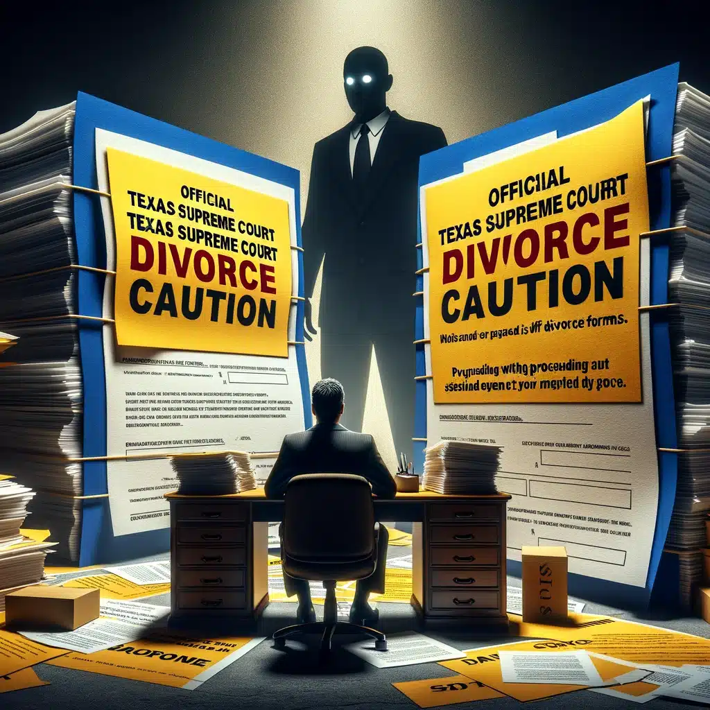 Understanding Do it Yourself Divorce Mistakes A Caution with Texas Supreme Court Divorce Forms