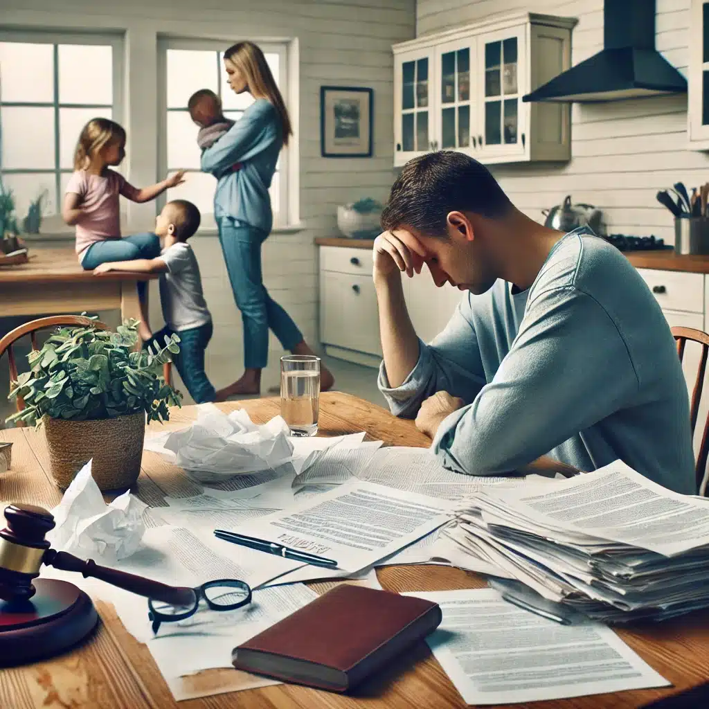 Getting a divorce when you have children but no legal representation in Texas