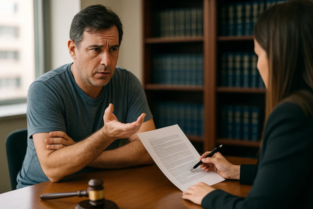 following a court order
