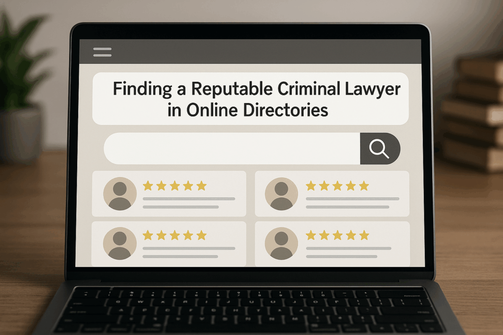 The Role Of Online Directories In Finding a Reputable Criminal Lawyer