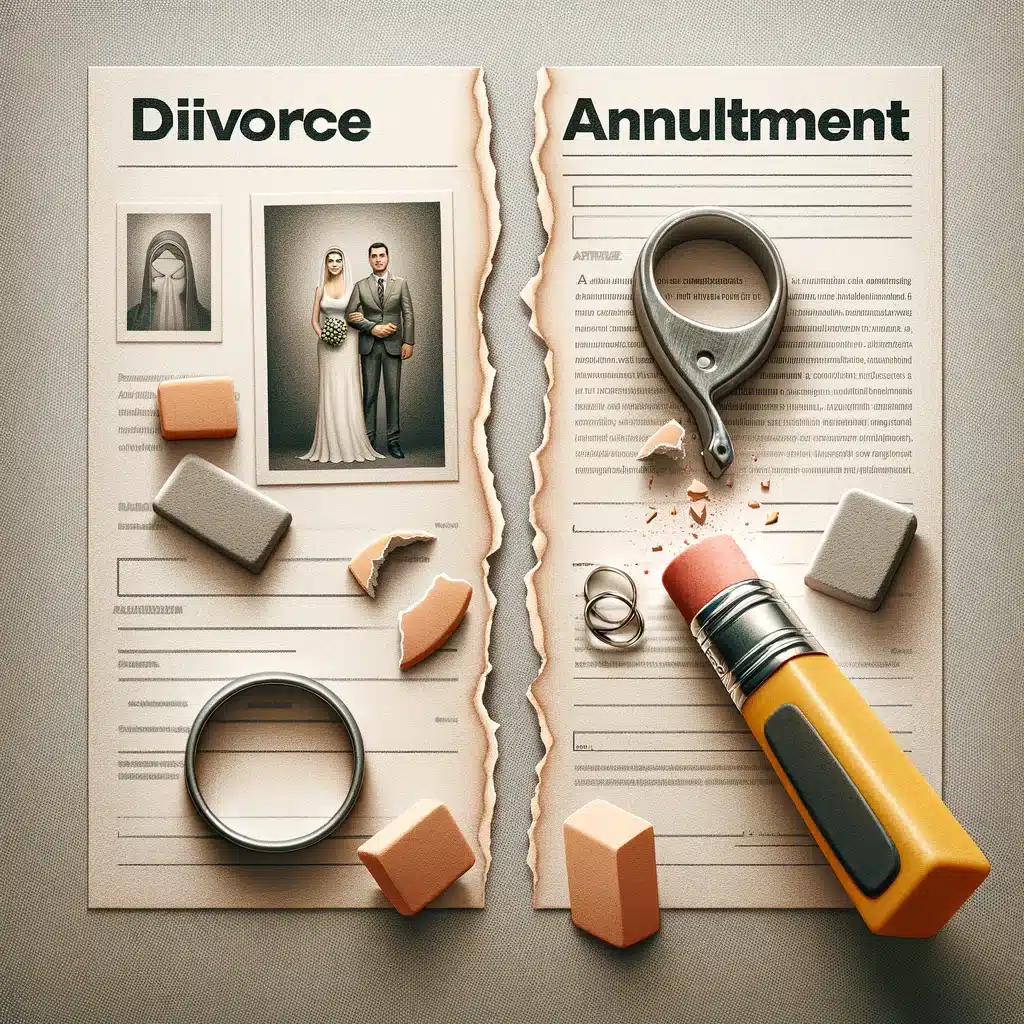 Key Differences between a Divorce and an Annulment