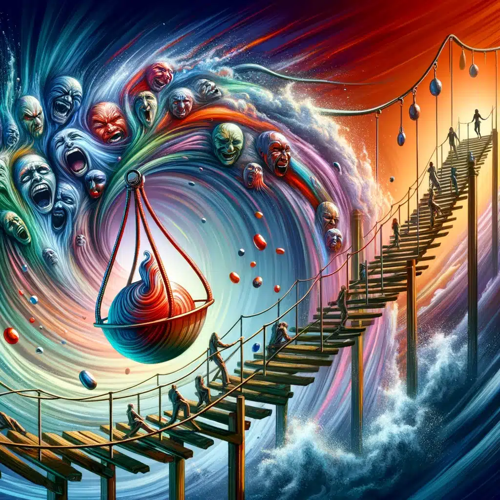 The Roller-Coaster of Emotions - A Pendulum of Feelings