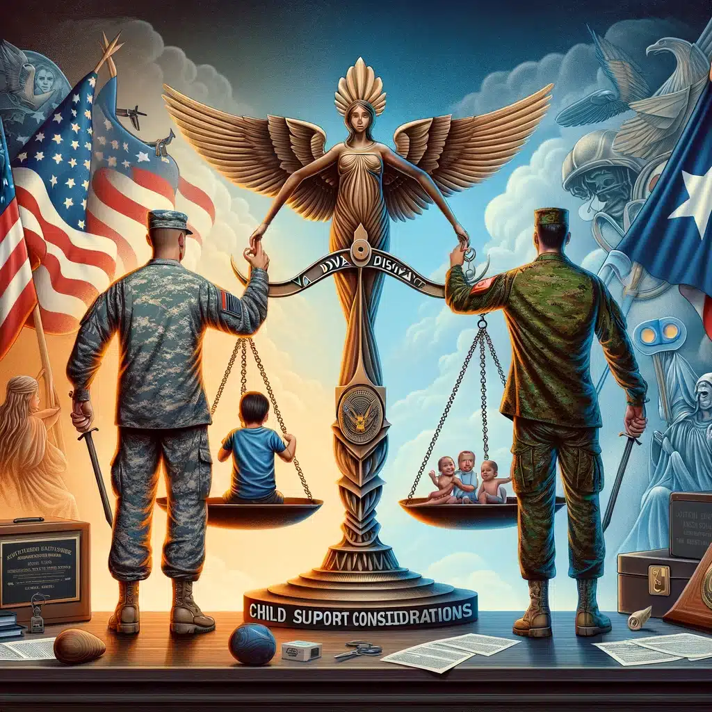 VA Disability, Divorce in Texas, and Child Support in Military