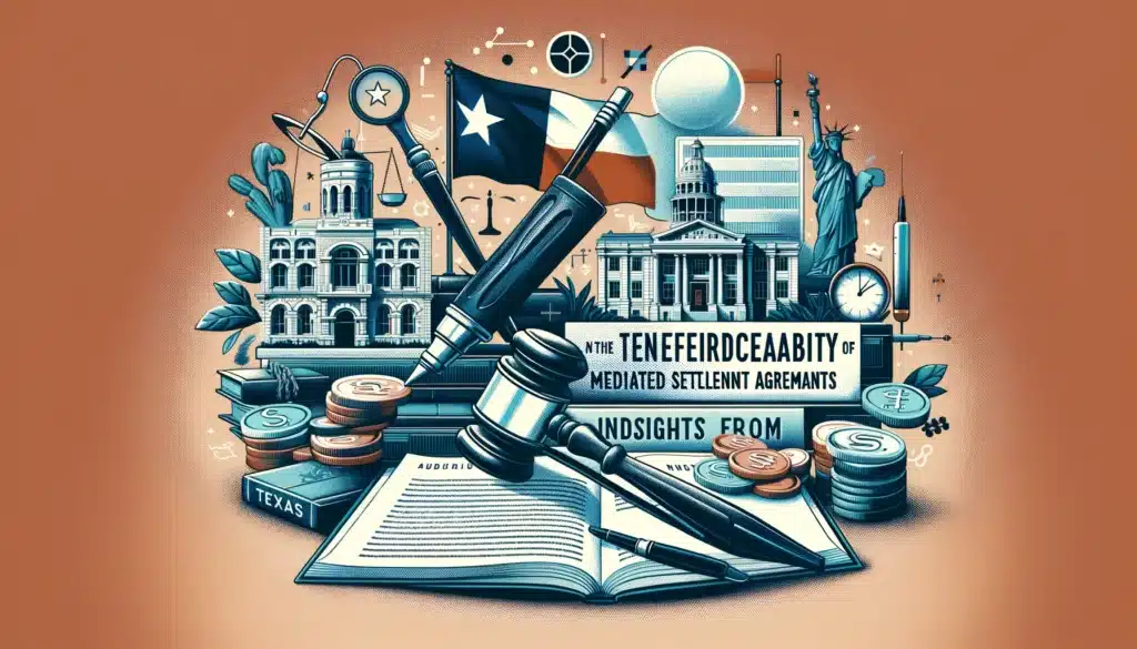 Examining the Enforceability of Mediated Settlement Agreements in Texas Insights from Spiegel v. KLRU Endowment Fund