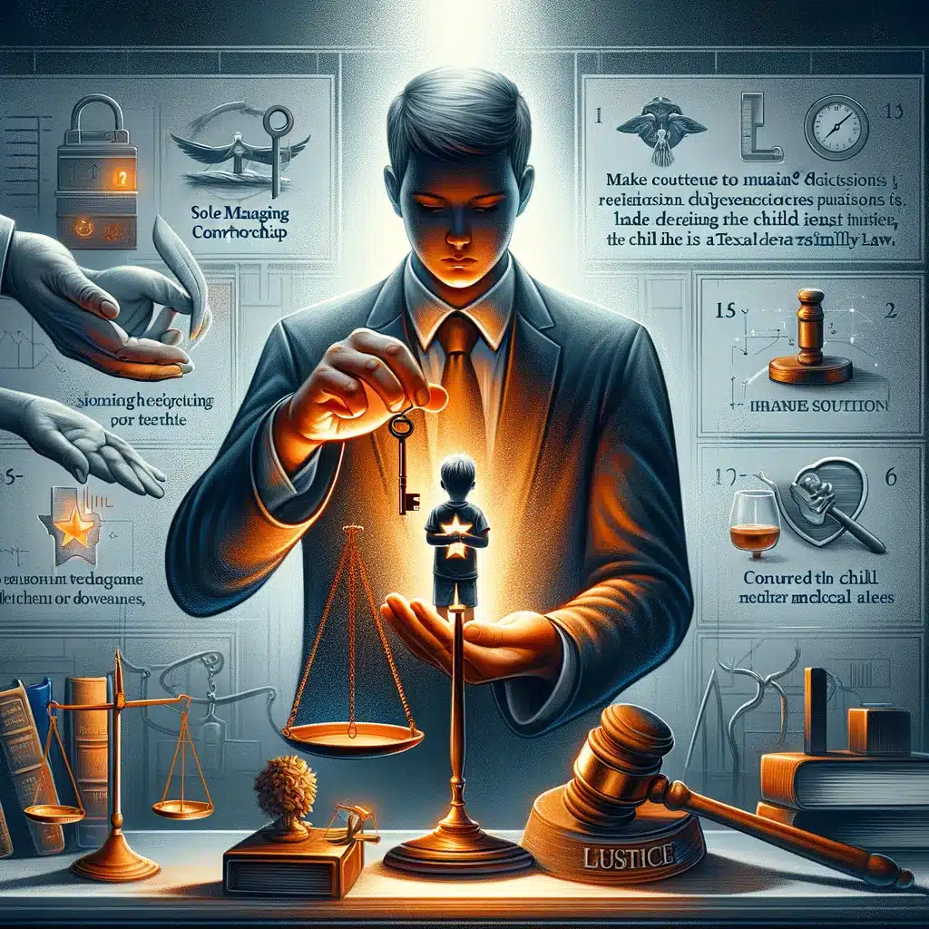 Sole managing conservatorships Full custody in Texas Divorce