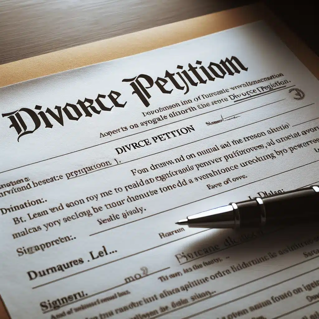 Key Components of a Petition for Divorce in Texas