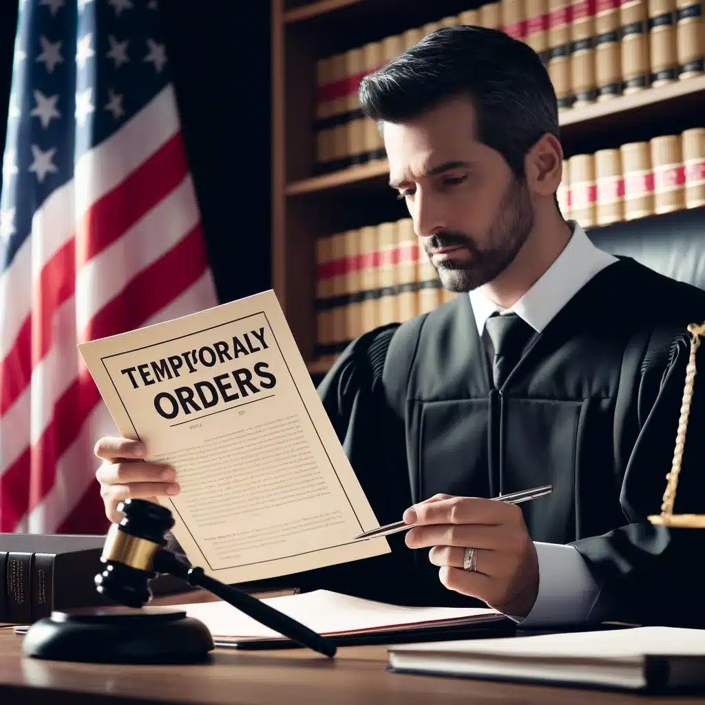 either spouse may request temporary orders from the court