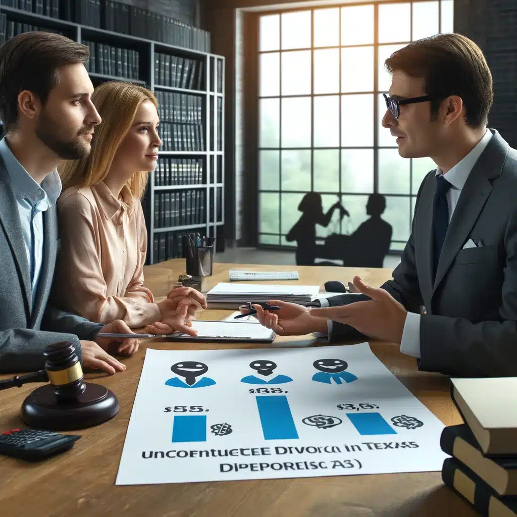 Breakdown of Expenses in an Uncontested Divorce in Texas