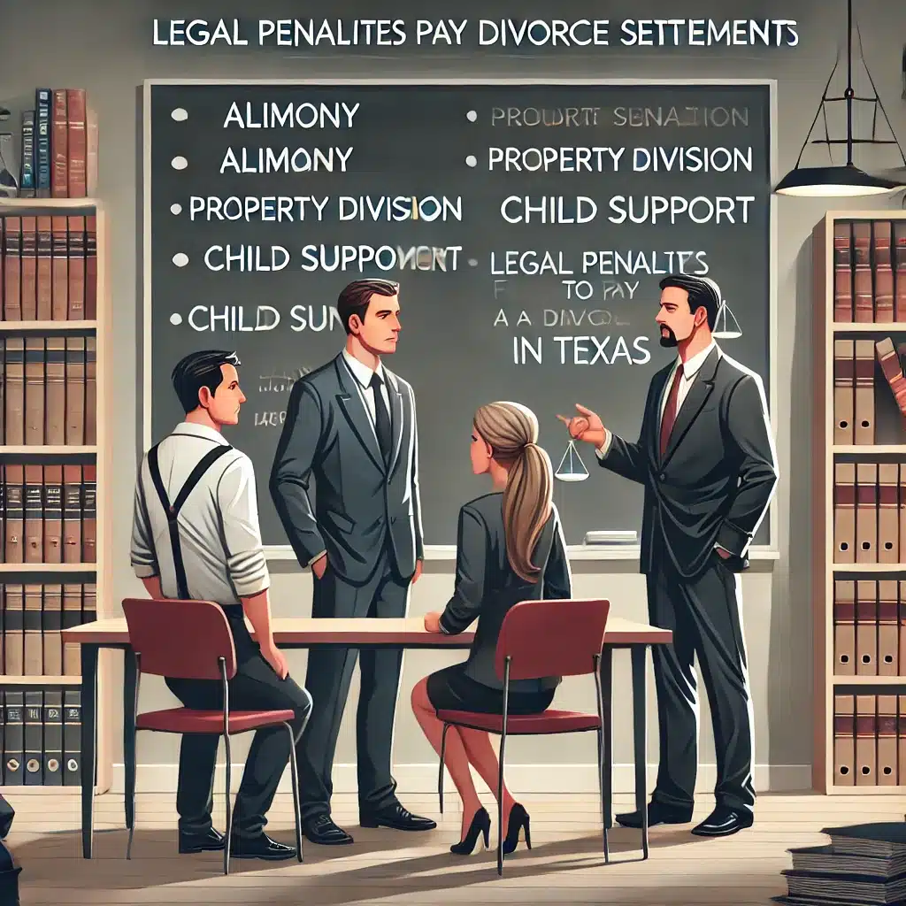 Legal Penalties for Failing to Pay a Divorce Settlement in Texas