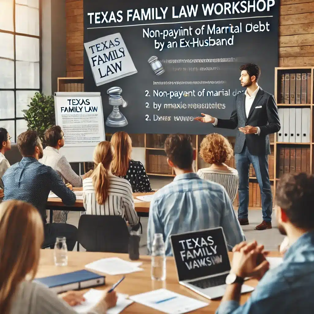 Seek support when Dealing with Non-Payment of Marital debt