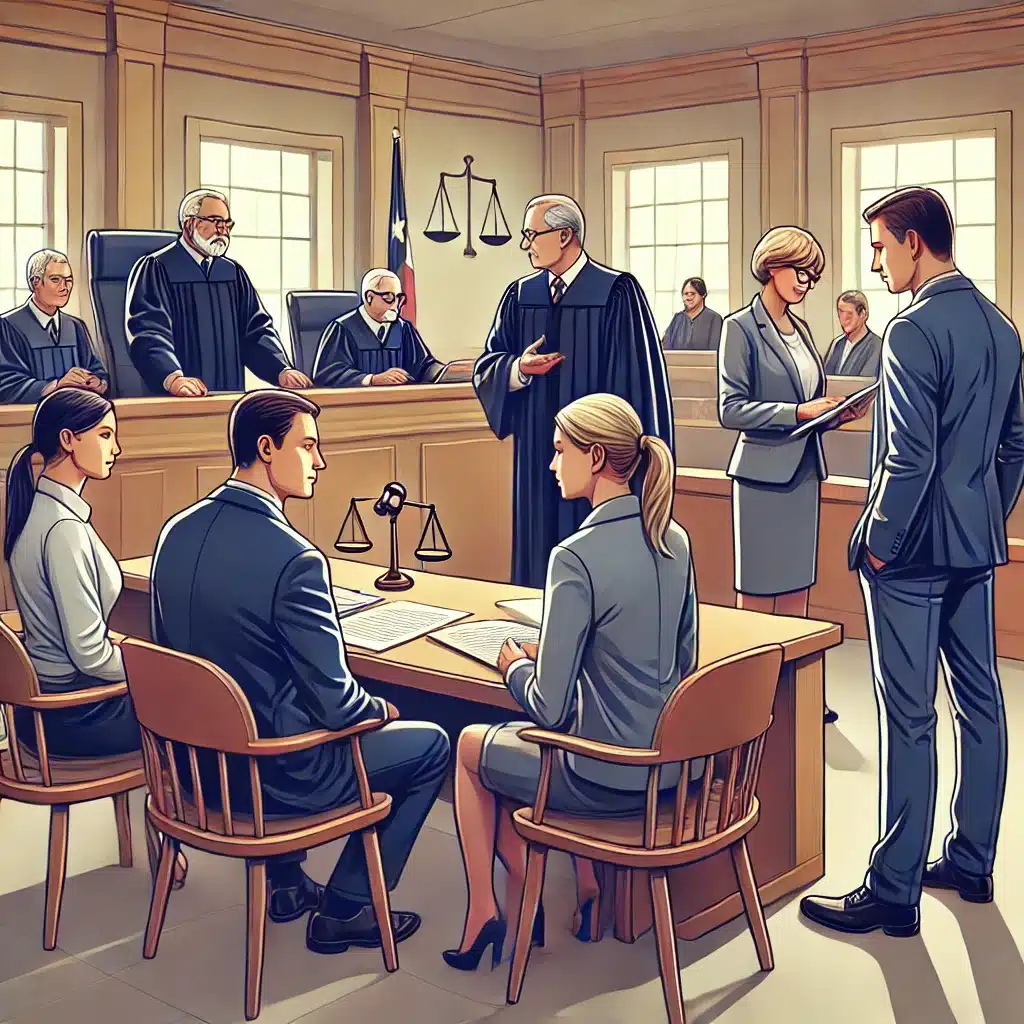 A Step-by-Step Timeline of a Typical Divorce Court Hearing in Texas