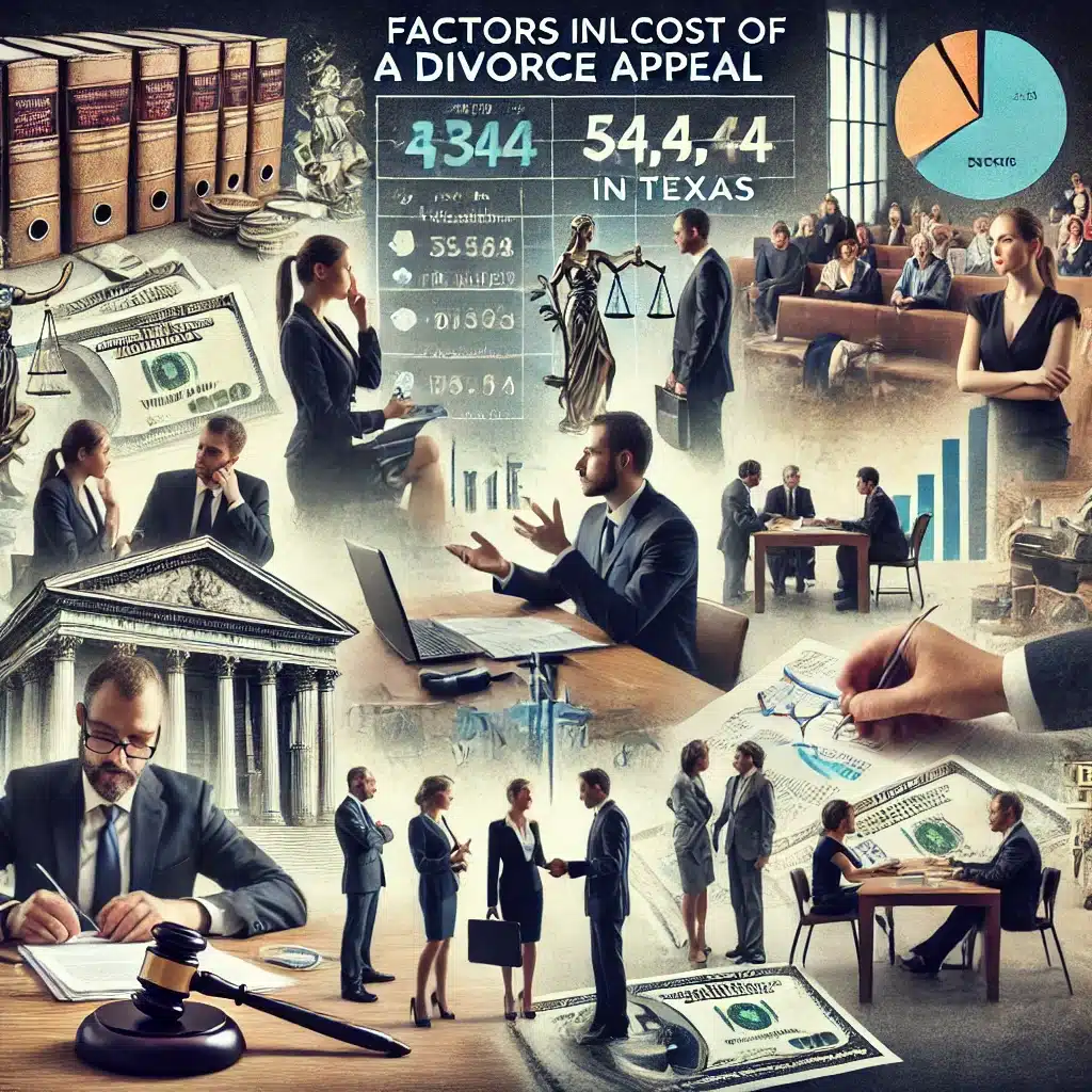 Factors Influencing the Cost of a Divorce Appeal in Texas