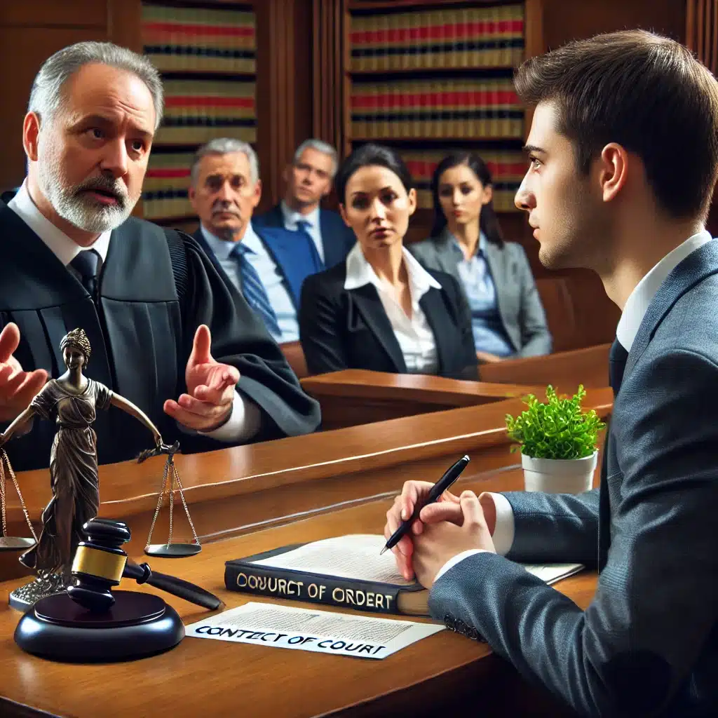 Consequences of Being in Contempt of Court During a Texas Divorce