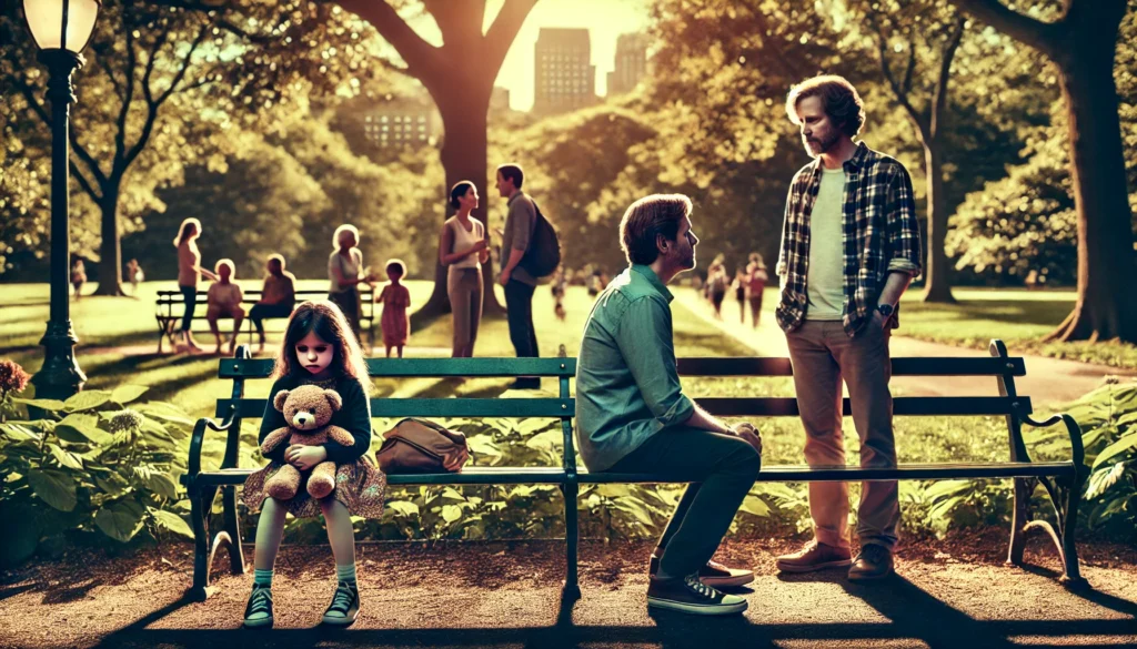 A visual representation of the impact of false accusations on child custody.