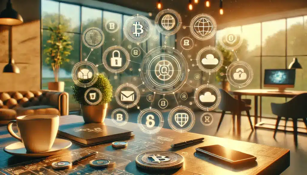 An illustration depicting various digital assets in an estate planning context, emphasizing the importance of understanding digital assets in estate planning.