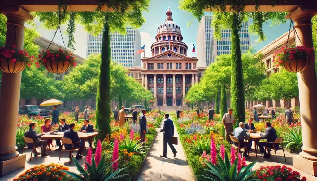 Illustration depicting the concept of annulment time limits in Texas.