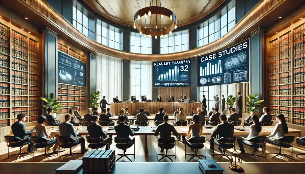 Real-life examples and case studies in high net worth divorces.