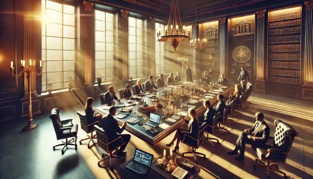 Visual representation of complex asset division 