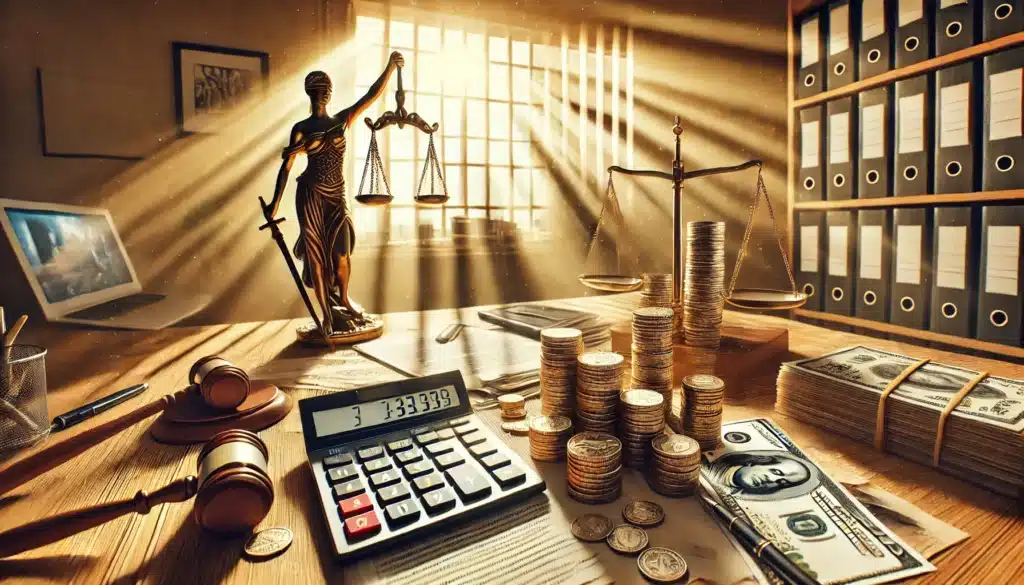A visual representation of additional costs involved in the divorce process.