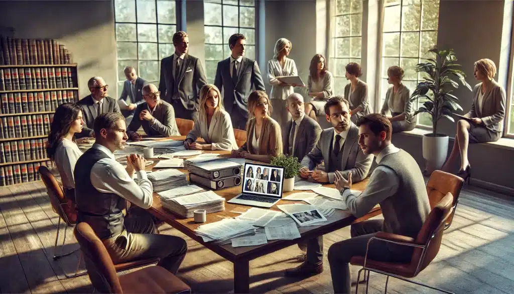 An illustration depicting the process of modifying a temporary custody order due to significant changes in circumstances.