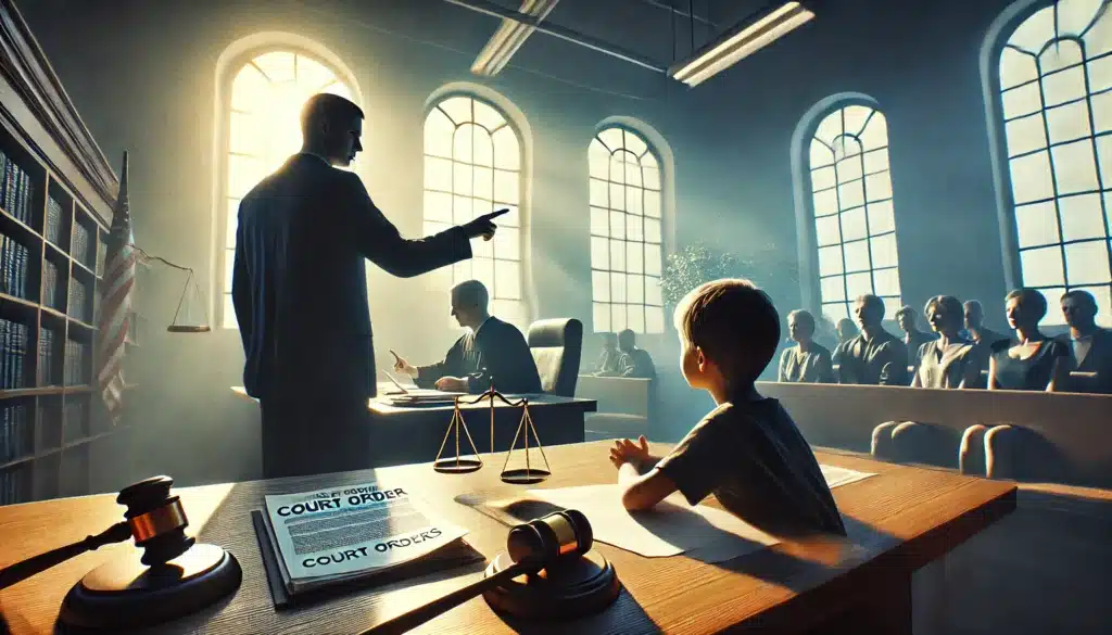 An illustration emphasizing the importance of compliance with court orders in custody cases.