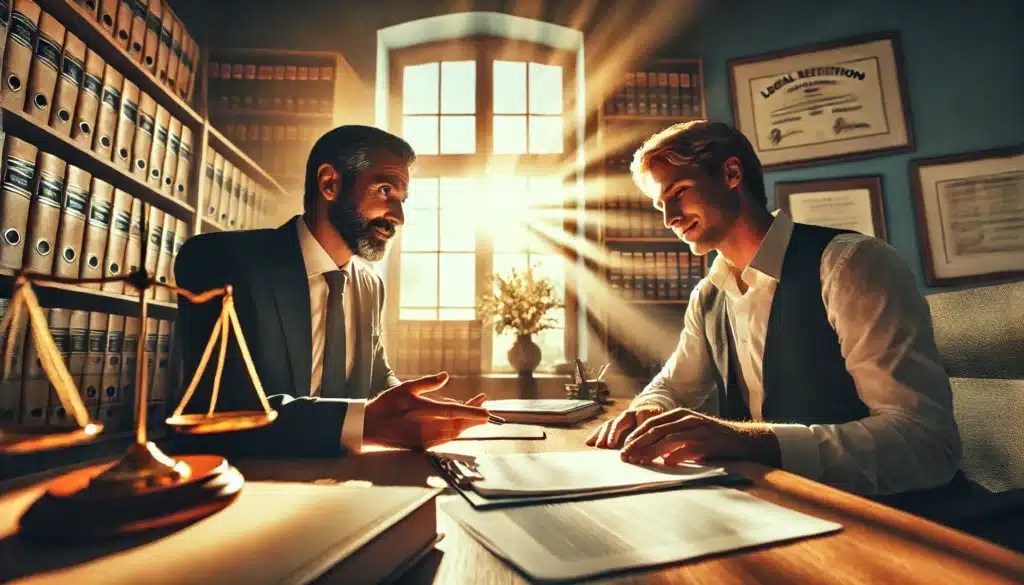 An illustration emphasizing the importance of legal representation in divorce proceedings.