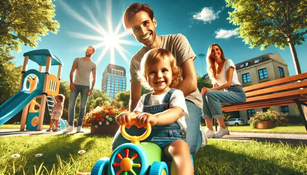 An illustration highlighting the benefits of a right of first refusal clause in child custody agreements.