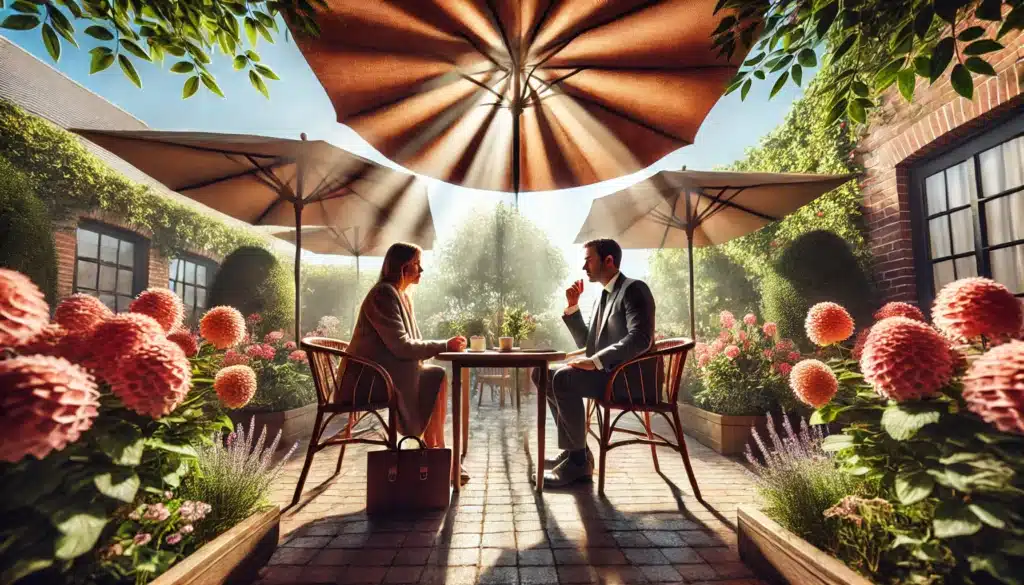An illustration of a parent consulting with a legal counsel about custody rights.