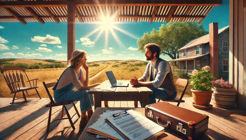 An illustration providing practical advice for parents considering relocation under Texas family law.